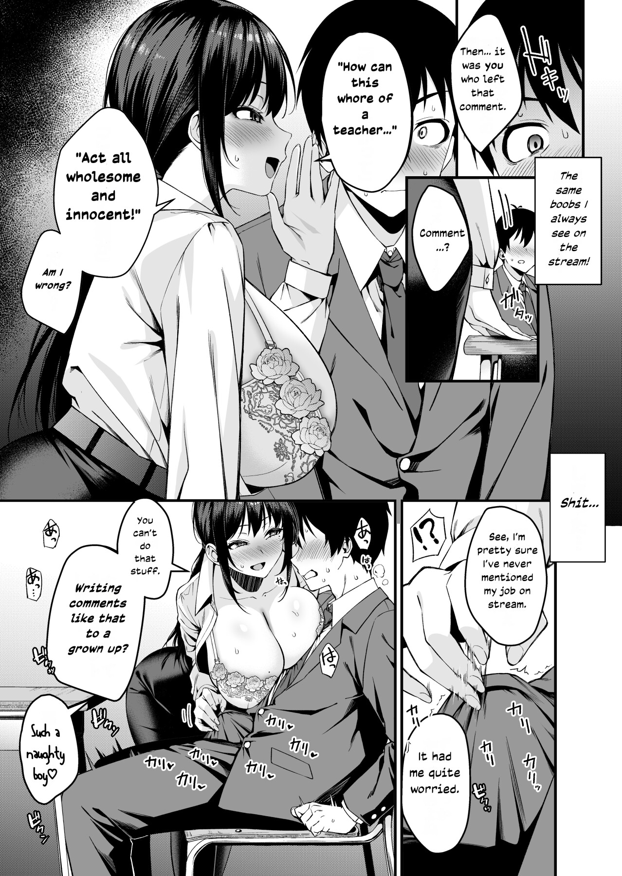 Hentai Manga Comic-My Teacher is the Girl Behind the Slutty Lewd Streamer ~My 23-Year-Old Homeroom Teacher Plays With Her Inverted Nipples and Cums Over and Over in Her Anime Girl Voice-Read-8